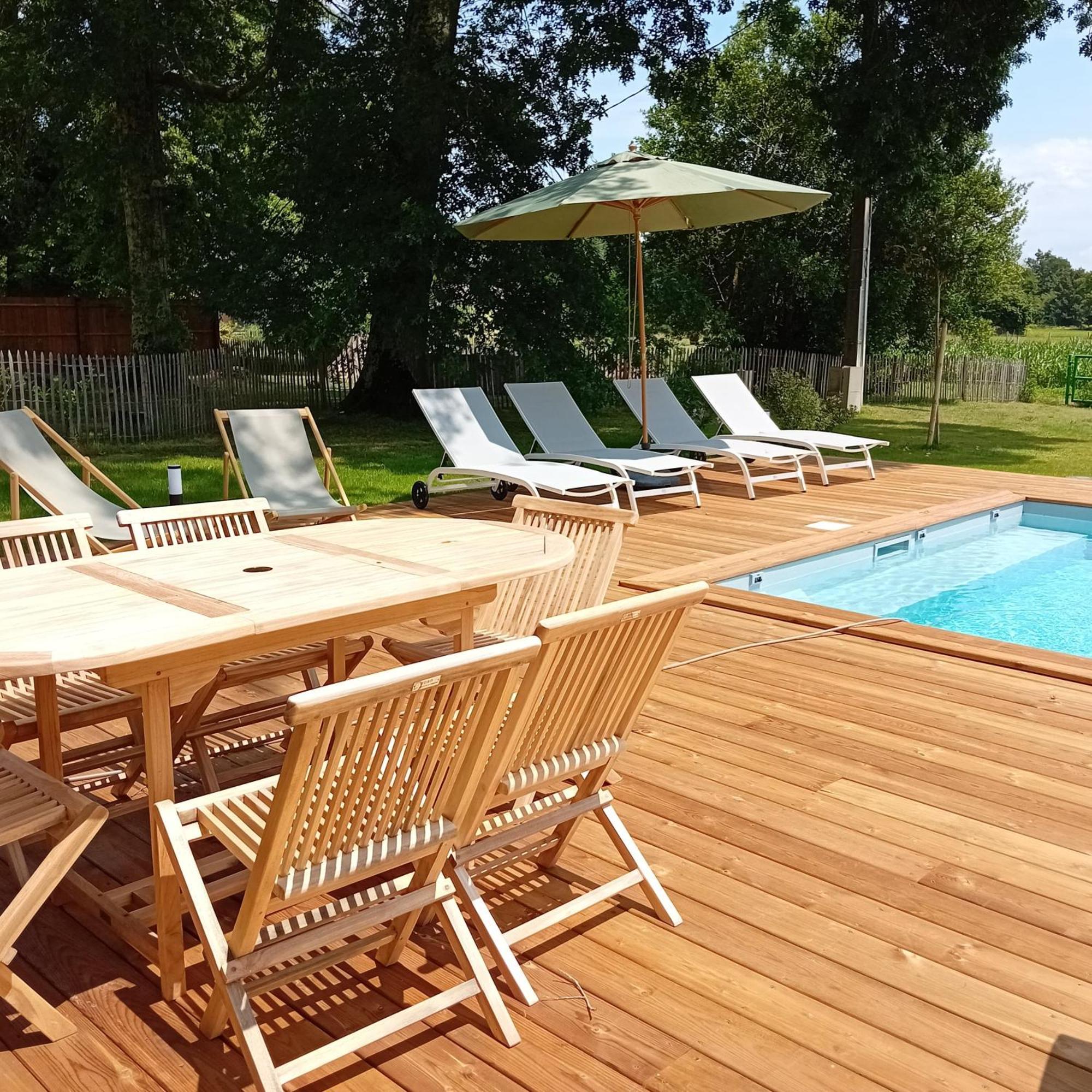 Maison Neuve Avec Piscine Chauffee, 4 Kms De Contis Plage サン・ジュリアン・アン・ボルヌ エクステリア 写真